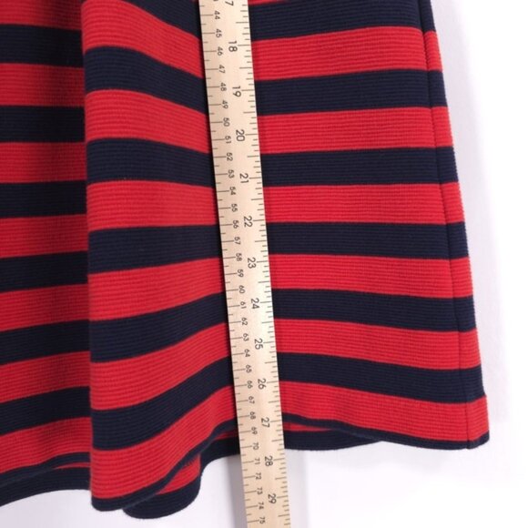 Boden‎ Pleated Striped Skirt A-Line Rib Knit Size 6 - Picture 7 of 10